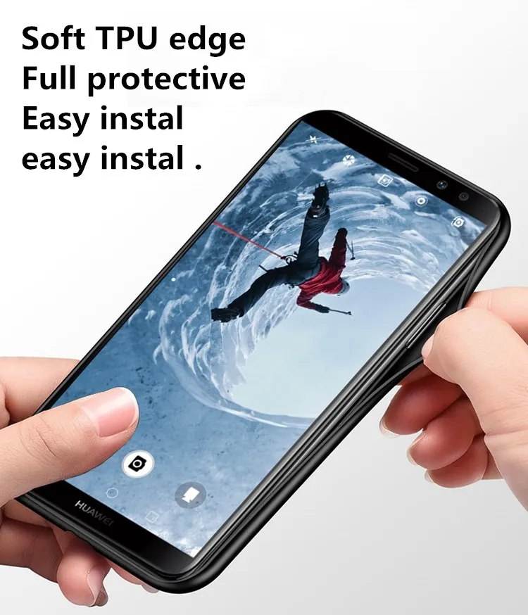 Huawei Mate 20 Lite Case Mate20 6.3 magnet car tempered glass tpu For SNE-LX1 Back Cover | Мобильные телефоны и