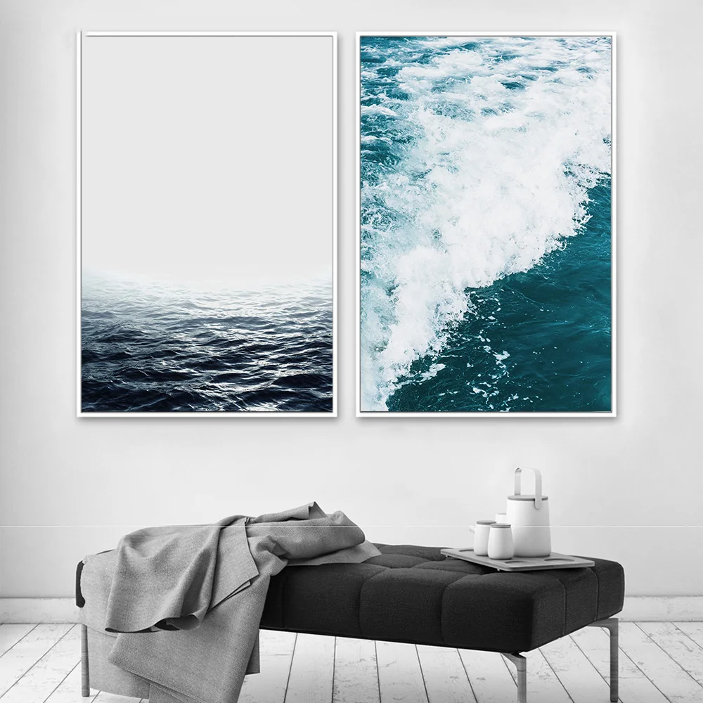 Modern Canvas Painting Art Creative Dandelion Letters Nordic Posters Beautiful Wave Flowers Scenery Prints Girls Room Wall Decor | Дом и сад