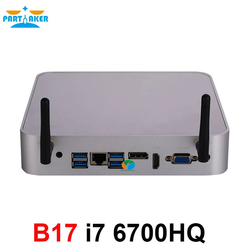 6 го поколения процессор Intel Core i7 6700HQ DDR4 RAM Windows 10 Mini PC 4K UHD HTPC HDMI DP VGA WiFi|Мини ПК| |