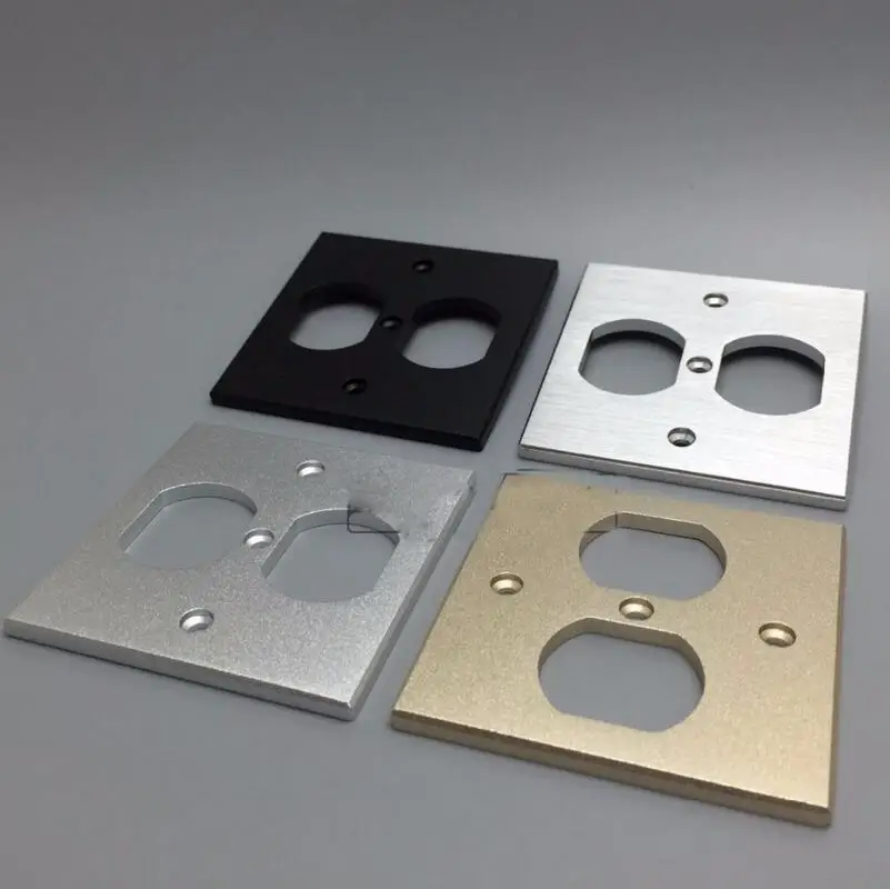 Hifi аудио US розетка AC Power Duple крышка настенная панель 8 5x8 5 см|audio panel|wall audio socketpanel plate |