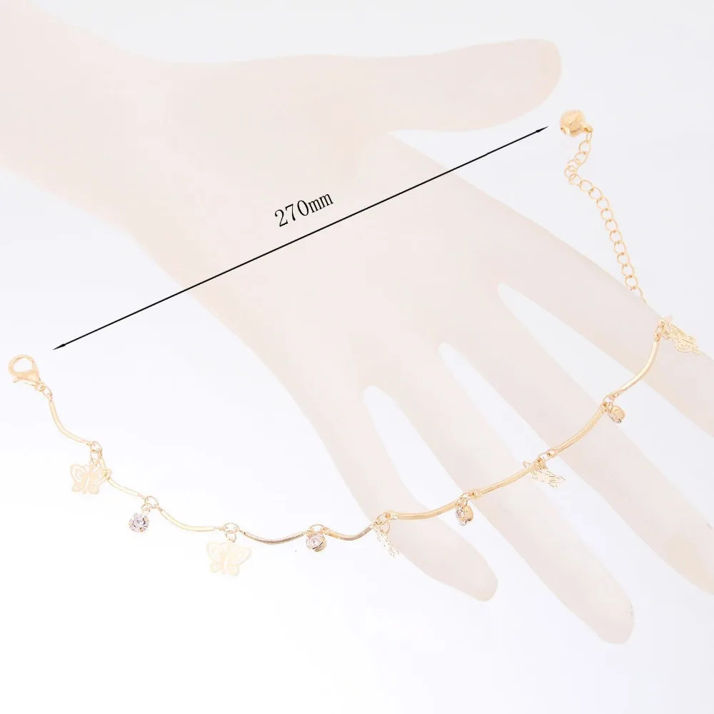 Горячая продажа золотые браслеты в форме бабочки украшения дружбы|friendship