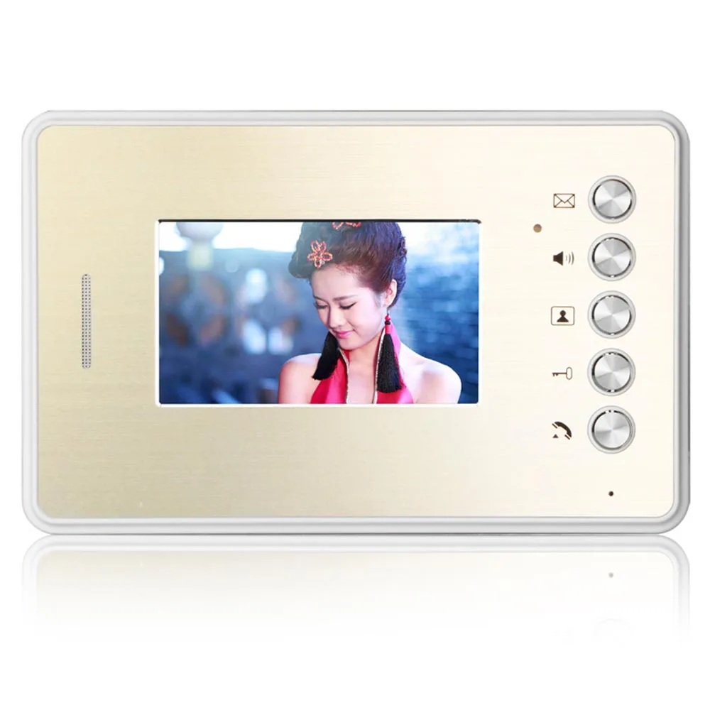 4.3inch 3 Apartment/Family Video Door Phone Intercom System RFID IR-CUT HD 1000TVL Camera Doorbell with button monitor | Безопасность и
