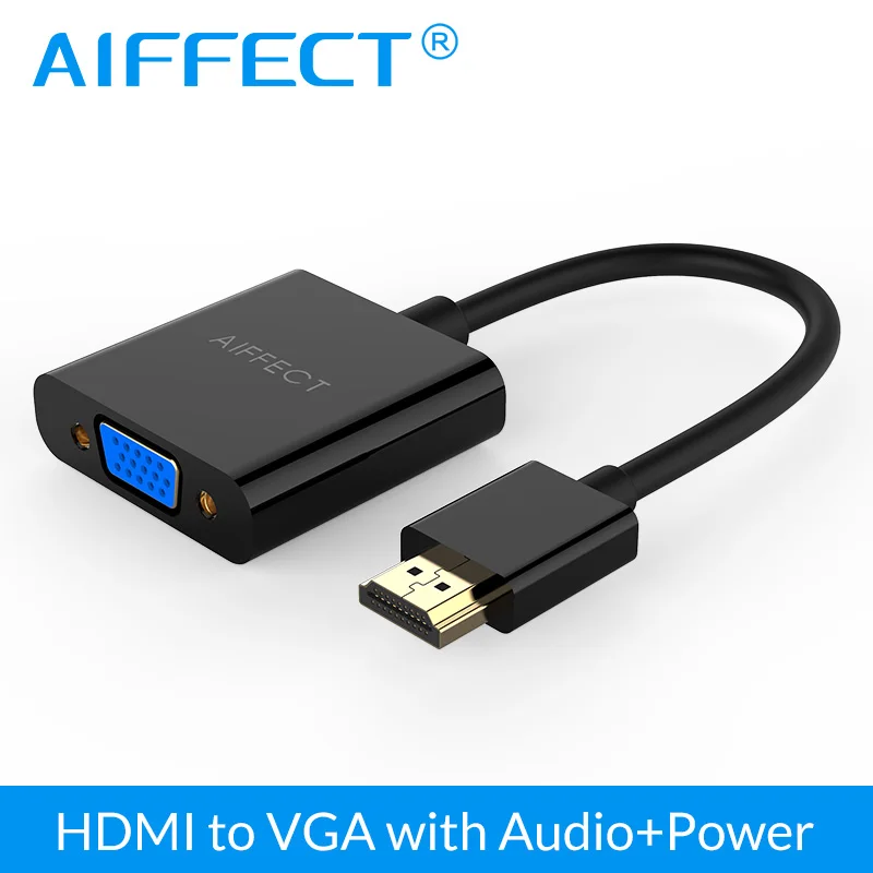AIFFECT адаптер hdmi vga цифро аналоговый видео аудио кабель конвертера разъем для Xbox 360