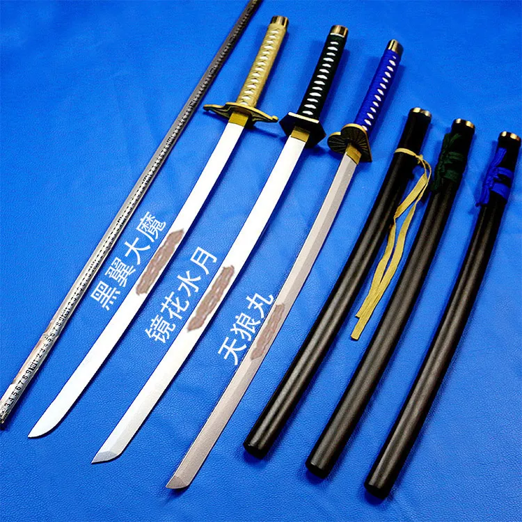 Bleach Рукия Куросаки ichigoku ЯПОНСКИЙ KATANA Косплей деревянный меч лезвие ножа оружие Косплэй Реквизит Высокое качество