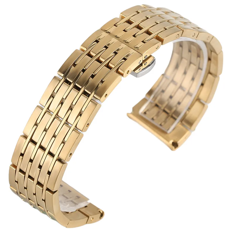 Ремешок для наручных часов роскошный мужской твердый с застежкой безопасной