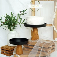 sweetgo high feet wood cake stands 810 ornament storage rack wedding cake tools for fondant cupcake home storage holders