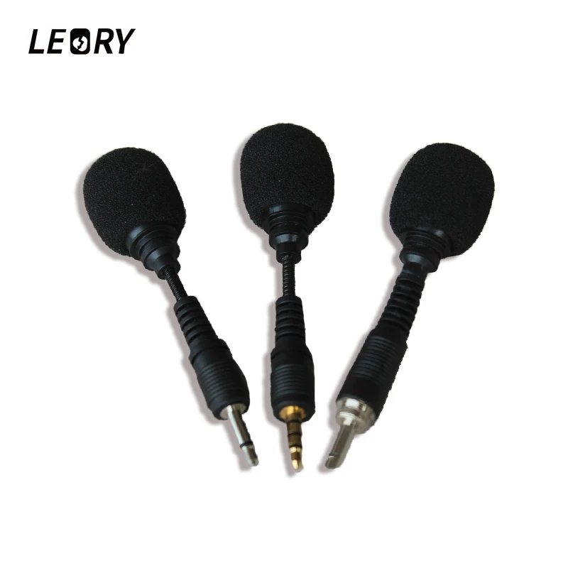 LEORY Mini 3,5 мм разъем для мобильного телефона Гибкий микрофон Микрофон Моно Стерео-микрофон для iPhone Android смартфон для рекордера