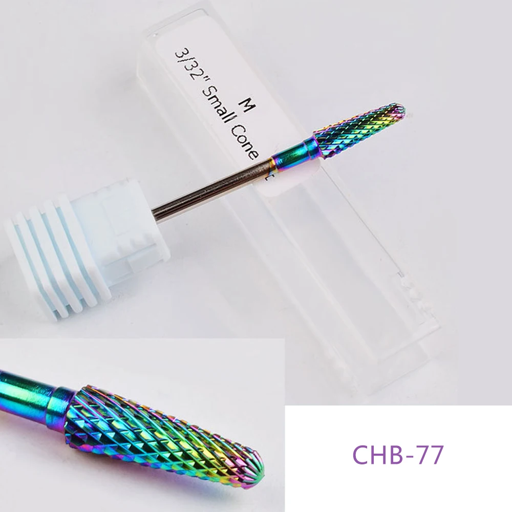5 style Blue Tungsten Round Flame Carbide Burrs Nano Coating Nail Drill Bit Metal Bits Manicure Electric Accessories | Красота и