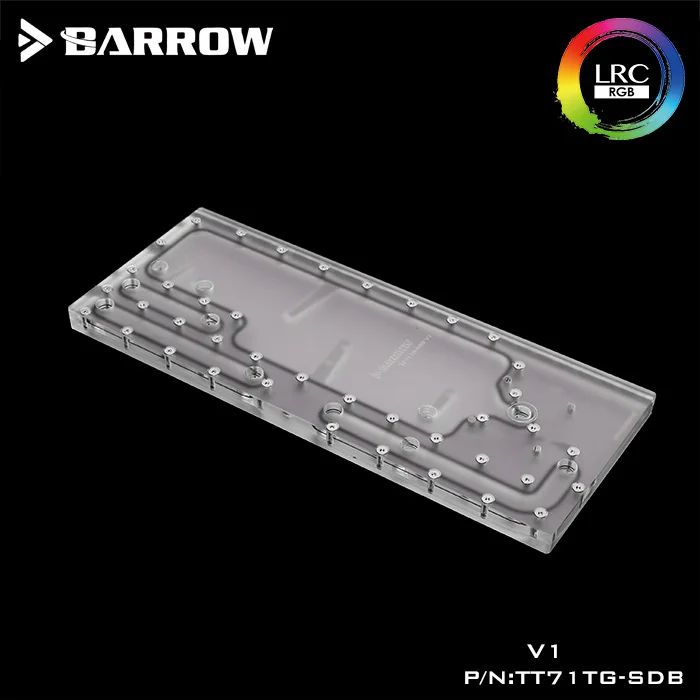 Акриловая плата Barrow водный канал для Tt View 71 TG/TG RGB чехол компьютера ЦП и ГП-блока 5 В
