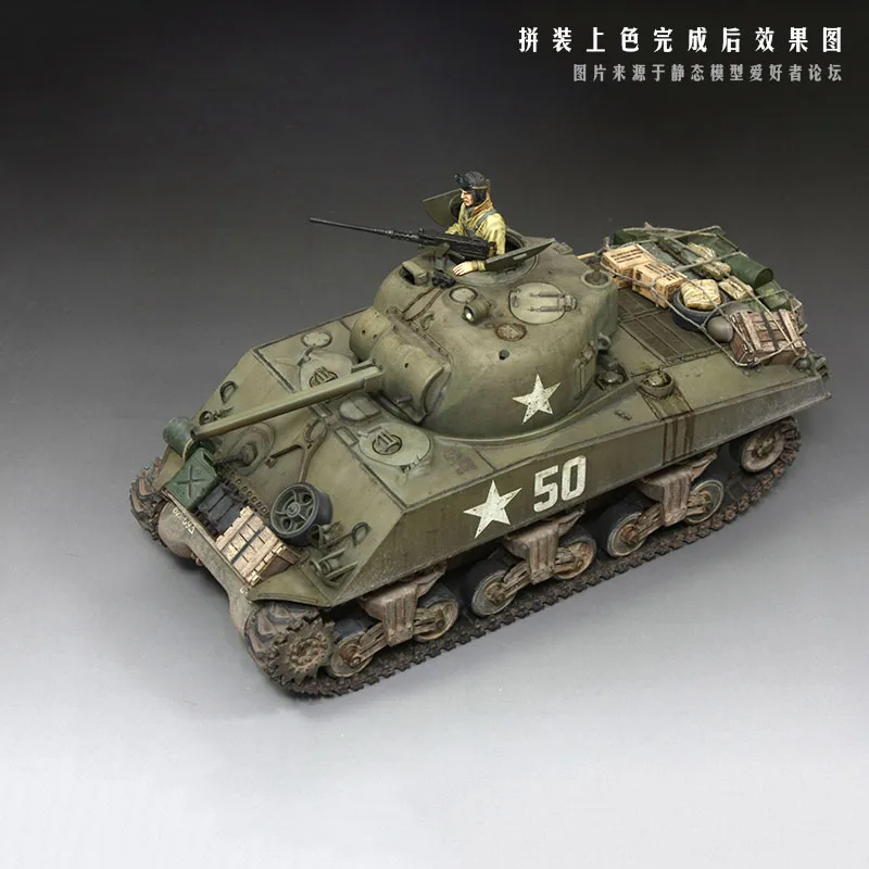 1:35 масштабная модель танка комплект для сборки среднего танка США M4A3 Шерман 75 мм пистолет поздняя версия Buiding модель Tamiya 35025
