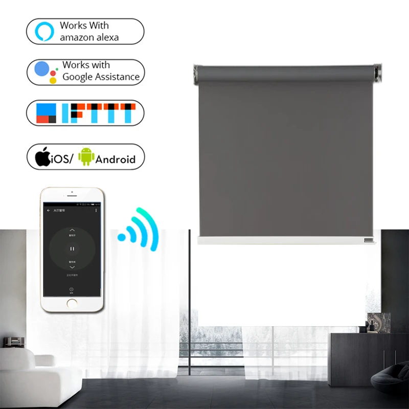 Dooya трубчатый двигатель DM35F wifi APP 110V 230V Alexa Google home управление для моторизованных