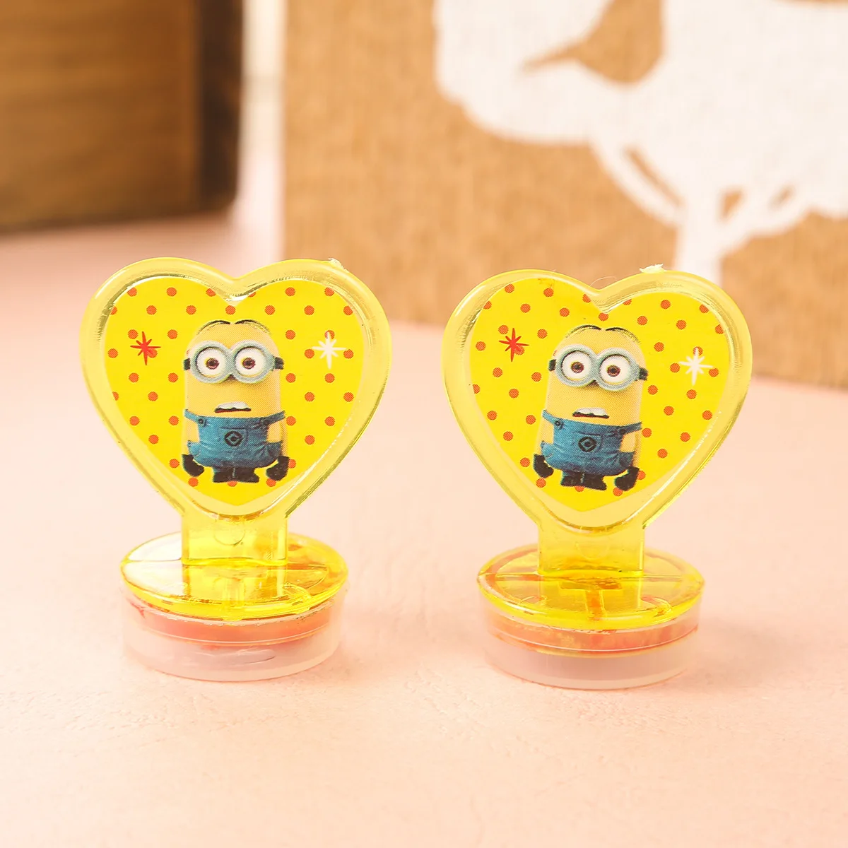 10 шт./лот Миньоны стимулируют детей штампы маленький уплотнитель игрушка