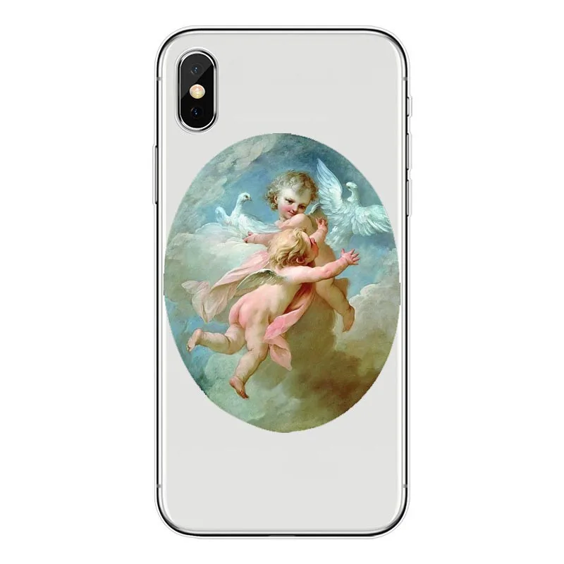 Новинка Ренессанс ангелы Fundas Мягкий ТПУ чехол для телефона для iPhone 11Pro 8 7 Plus 6 6S Plus X XS MAX 5 5S SE XR 10 11Pro MAX чехол - Цвет: TPU