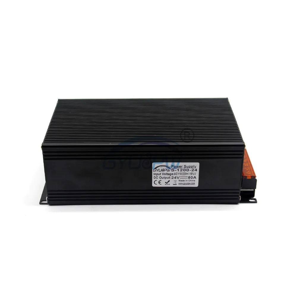 Мощный импульсный источник питания с одним выходом DC24V 50A 1200 Вт Трансформатор 110 В