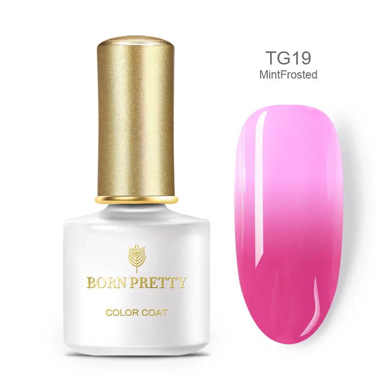 BP-TG19 Гель-лак для ногтей BORN PRETTY, 6 мл, впитывающий УФ-Гель-лак с блестками, меняющий цвет, Гель-лак для ногтей, базовое верхнее покрытие - Цвет: BP-TG19