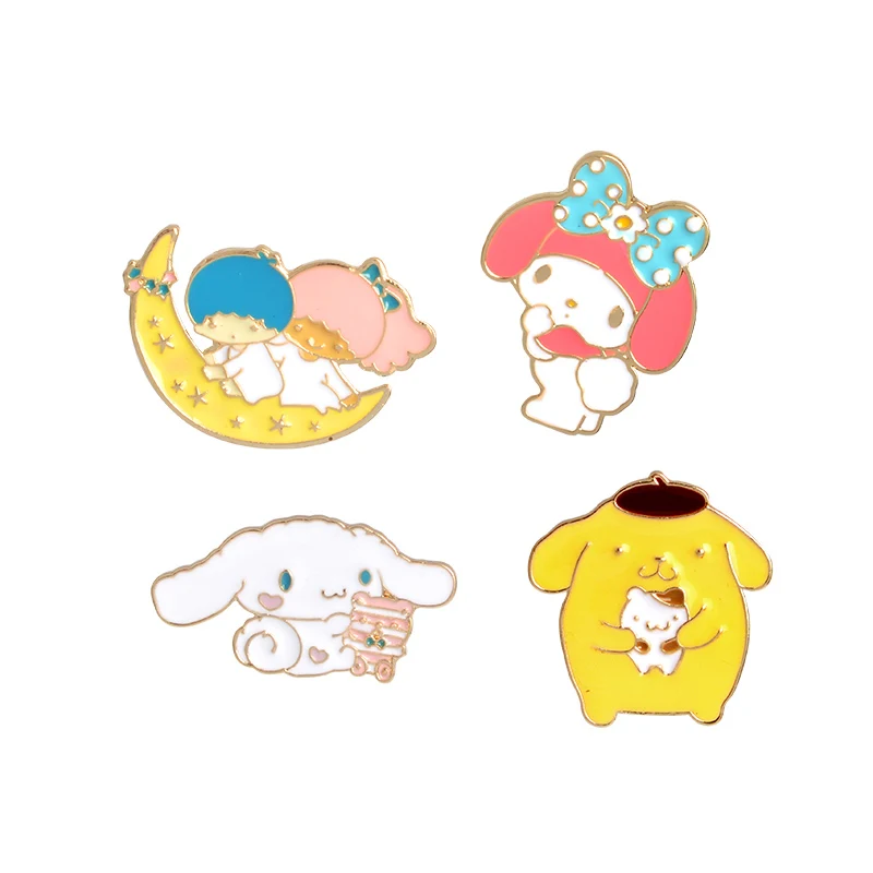 

Lovely Cute ! My Melody Enamel Pins Collar Hat Lapel Pin Brooch For Women and Girls Bunny Puppy Cute Jewelry