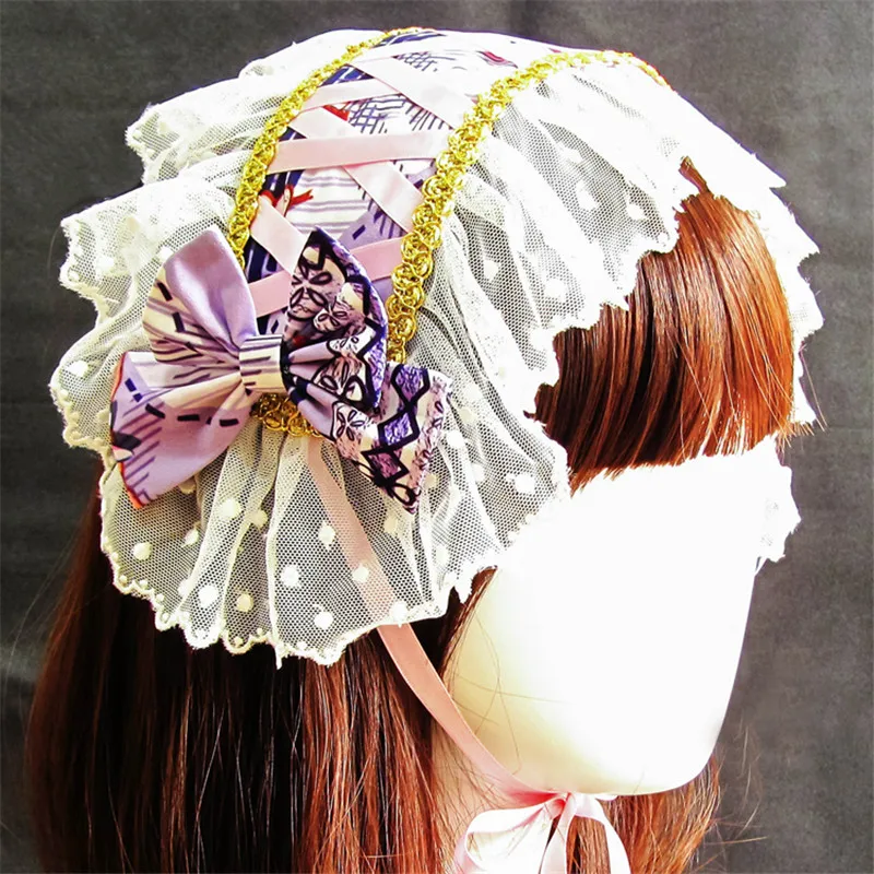 

Sweet Lace Lolita Headband With Bow