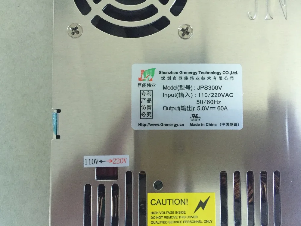 Светодиодный блок питания 5 V 60A 300 W Драйвер адаптер светодиодный дисплей модуль