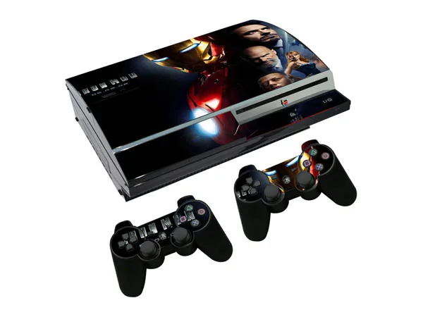 Железный человек ПВХ кожа наклейки для Sony Playstation 3 Fat PS3 жирная консоль и