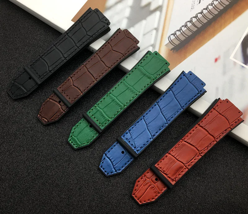 Ремешок из натуральной коровьей кожи для Hublot мужской ремень большого взрыва