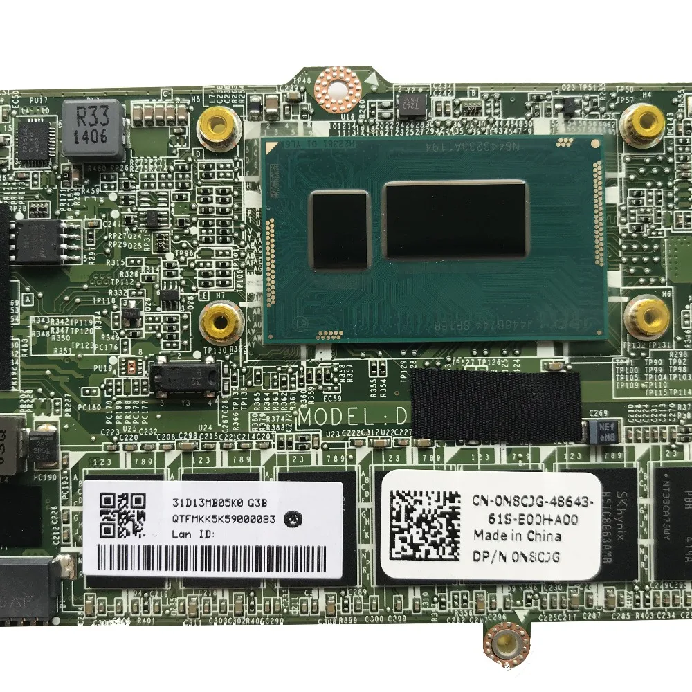 SZWXZY отлично подходит для материнской платы ноутбука DELL XPS 13 9333 с I7-4510U 8G RAM CN-0N8CJG 0N8CJG