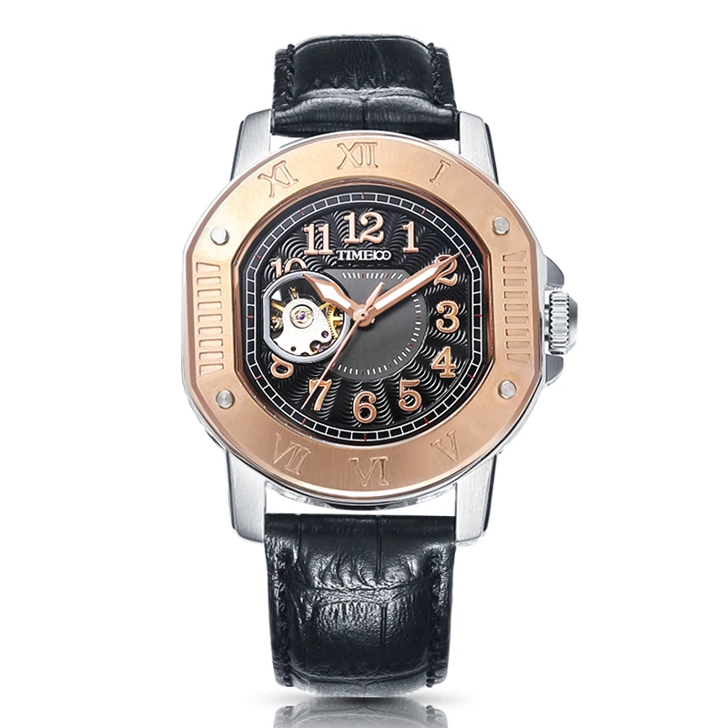 новый Time100 крутой Винтаж Мужские Часы Механические часы Автоматические с