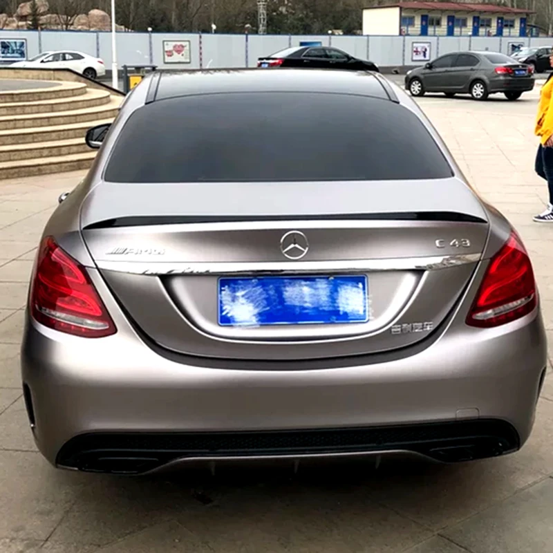 Спойлер для W205 C180 C200 C260 C280 C300 C63 заднее крыло автомобиля материал ABS Праймер цвет