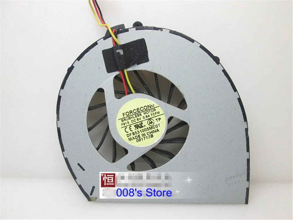 Новый ноутбук Процессор охлаждающий вентилятор Cooler для Dell VOSTRO 3700 V3700 по SUNON