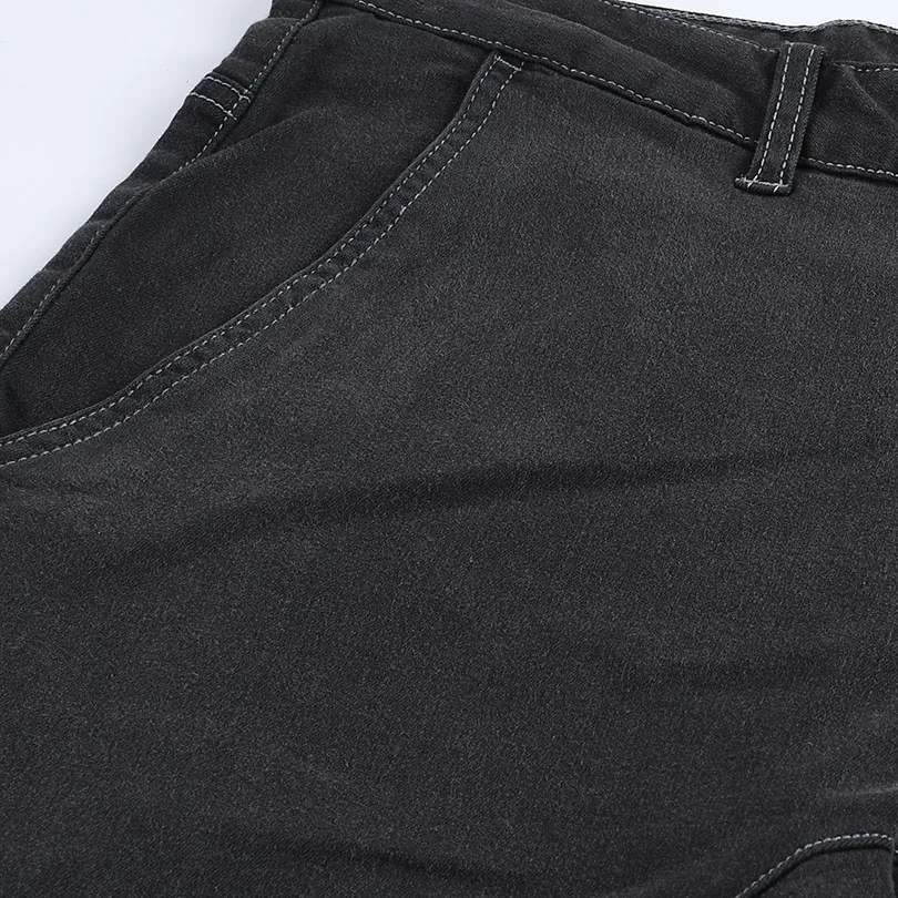 Летние черные штаны шаровары мягкие удобные прямые Slim Fit джинсы Мужчины 2017 Лидер