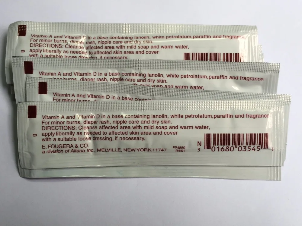 50 Pieces Box fougera ointment Used for Permanent Makeup Creams Ointment VITAMIN A + D OINTMENT Tattoo Accesories | Красота и