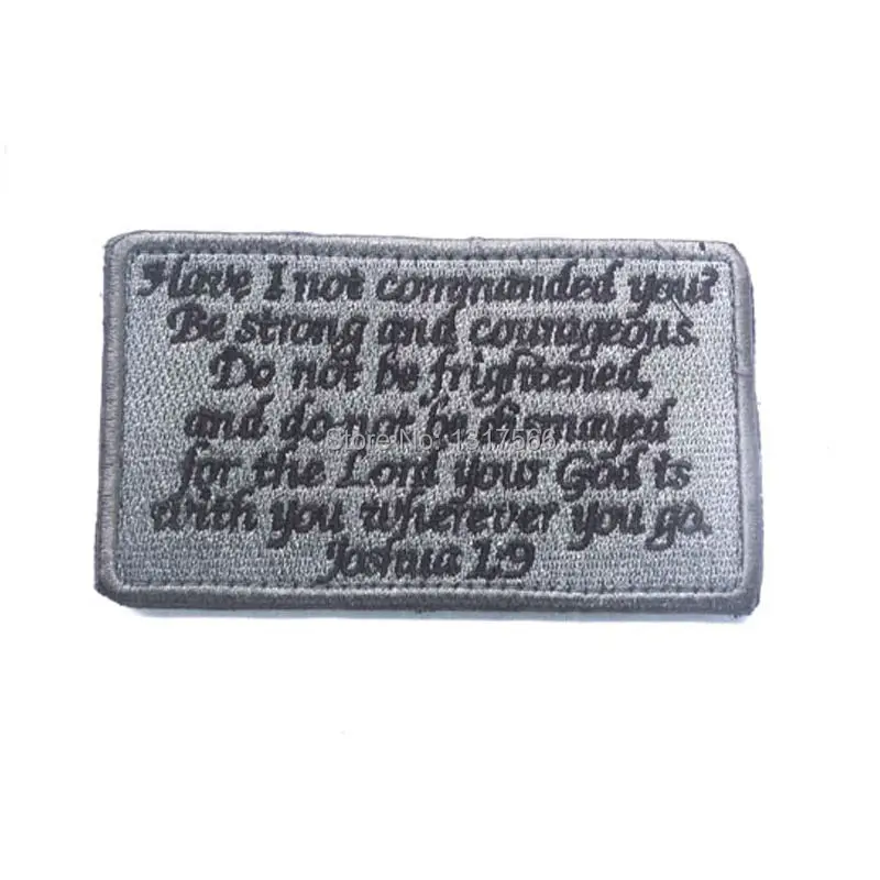 Вышитая эмблема библейские поговорки вышитые нашивки военные тактические