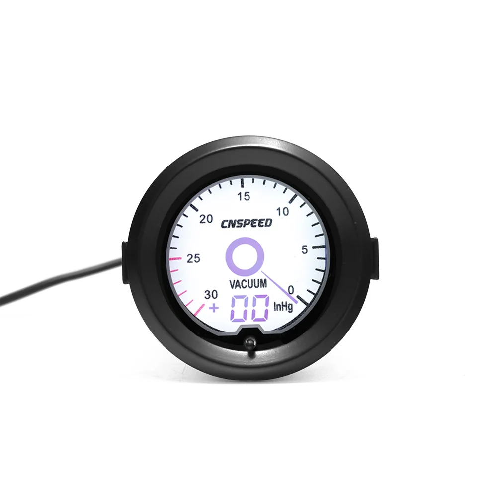 Vacuum CNSPEED " 52 мм Автомобильный датчик наддува бар Psi температура выхлопных газов температура воды Масляный Пресс Температура масла Датчик Воздуха Топливный измеритель вольтметр Тахометр - Цвет: Vacuum