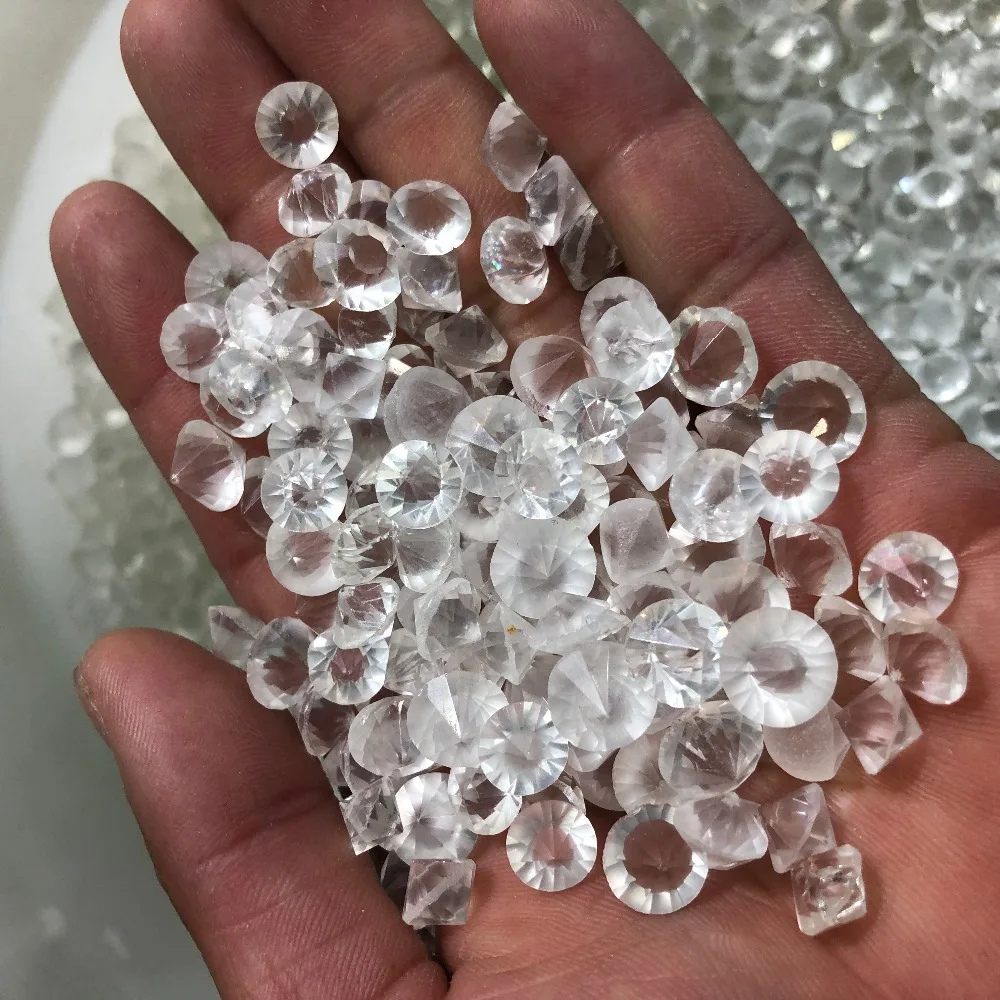 Алмазный стеклянный конфетти Разбрасыватели для стола clear fill ваза Декорация | Дом
