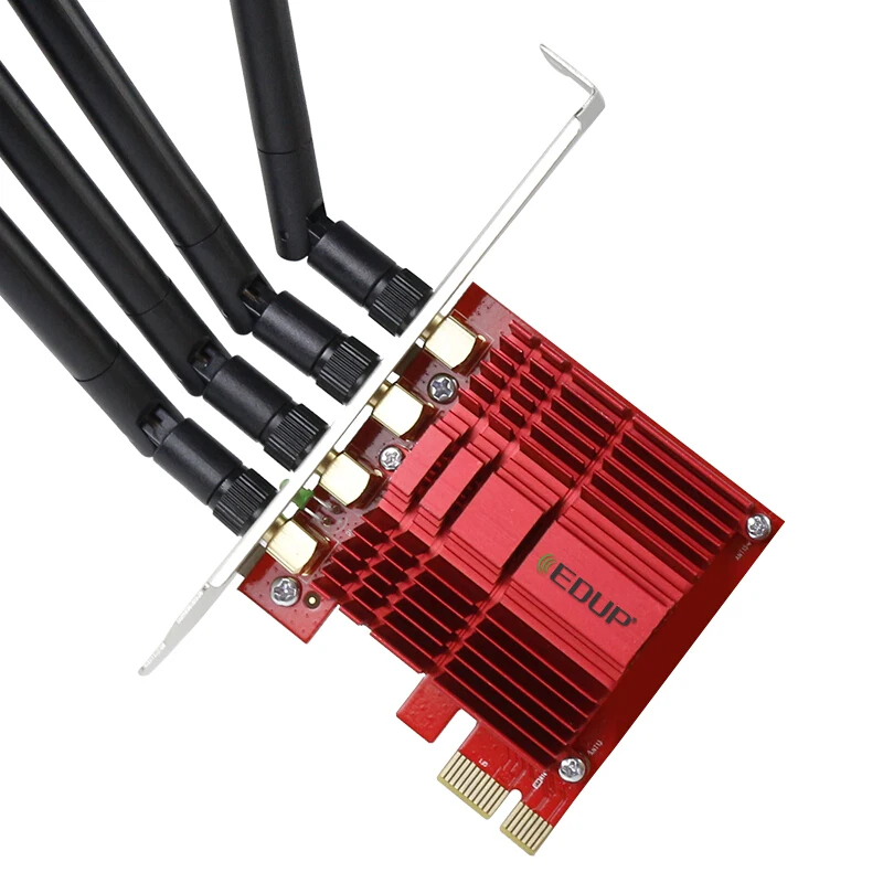 EDUP двухдиапазонный AC 1900 Мбит/с беспроводной PCI Express WiFi адаптер 4 * 5dBi антенны