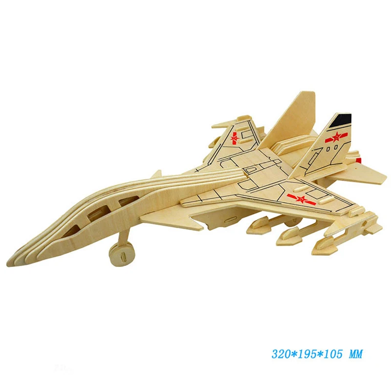 Военная серия 3D игрушка деревянные кубики оружие самолет истребитель строительный блок обучения декоративные игрушки для детей и взрослых подарок