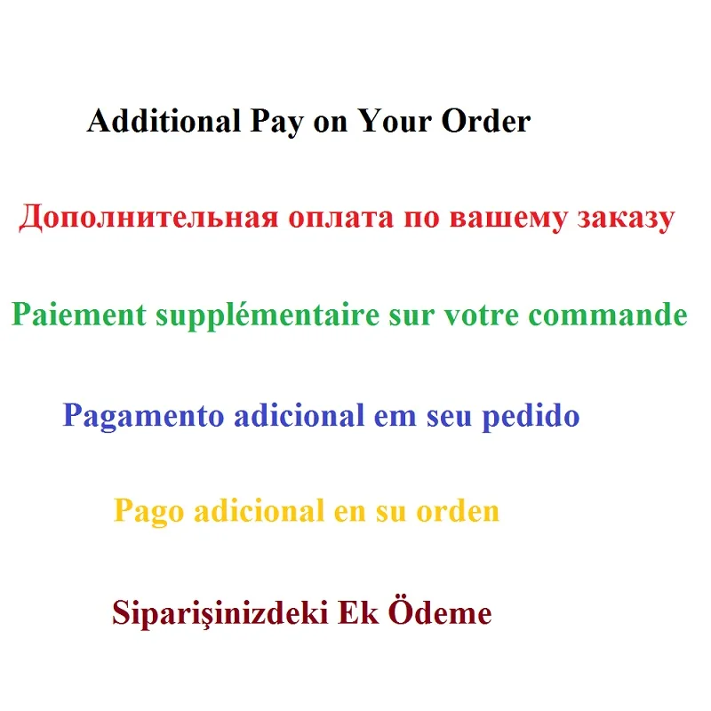 SEXYWG Extra Fee For Shipment or Additional Pay on Your Order of Customized Product |