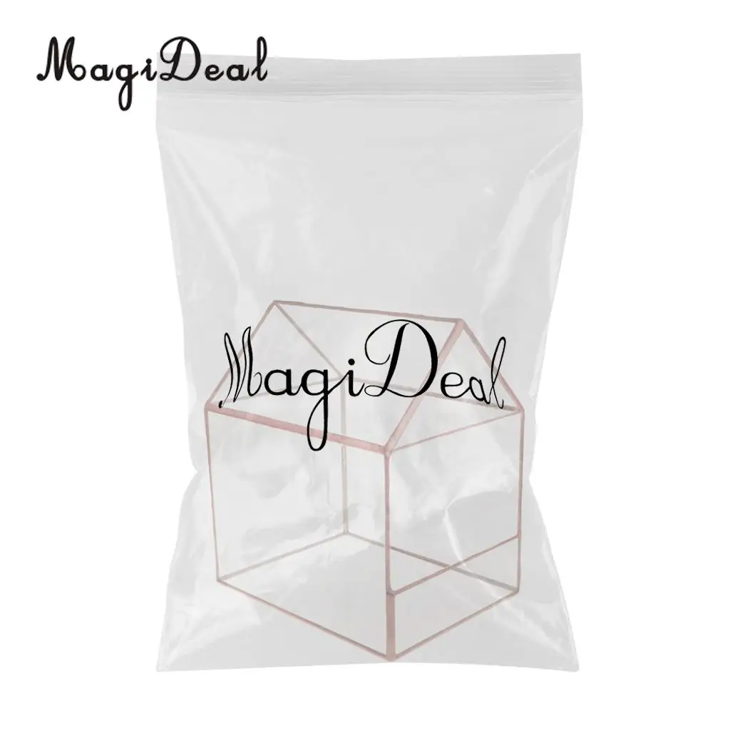 MagiDeal DIY геометрический стеклянный дом Террариум цветочный горшок контейнер для растений суккулентный горшок сад домашний декор свадебный подарок