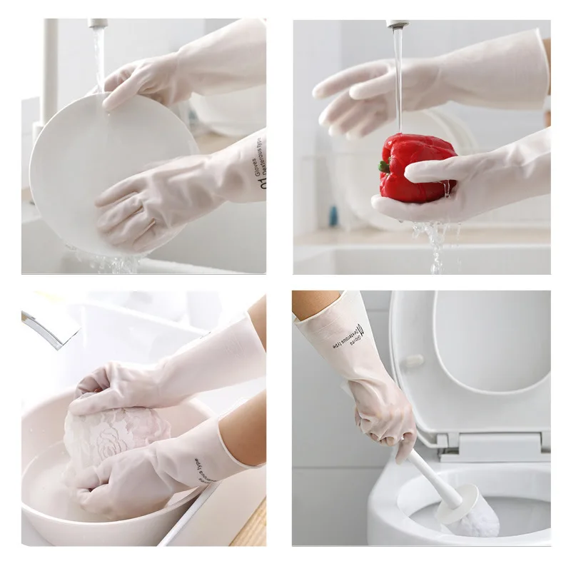 Multi-Function Waterproof PVC Gloves Anti-Slip Anti-Cut Rubber Washing House Clean Garden Hands Protection Work Safety | Дом и сад