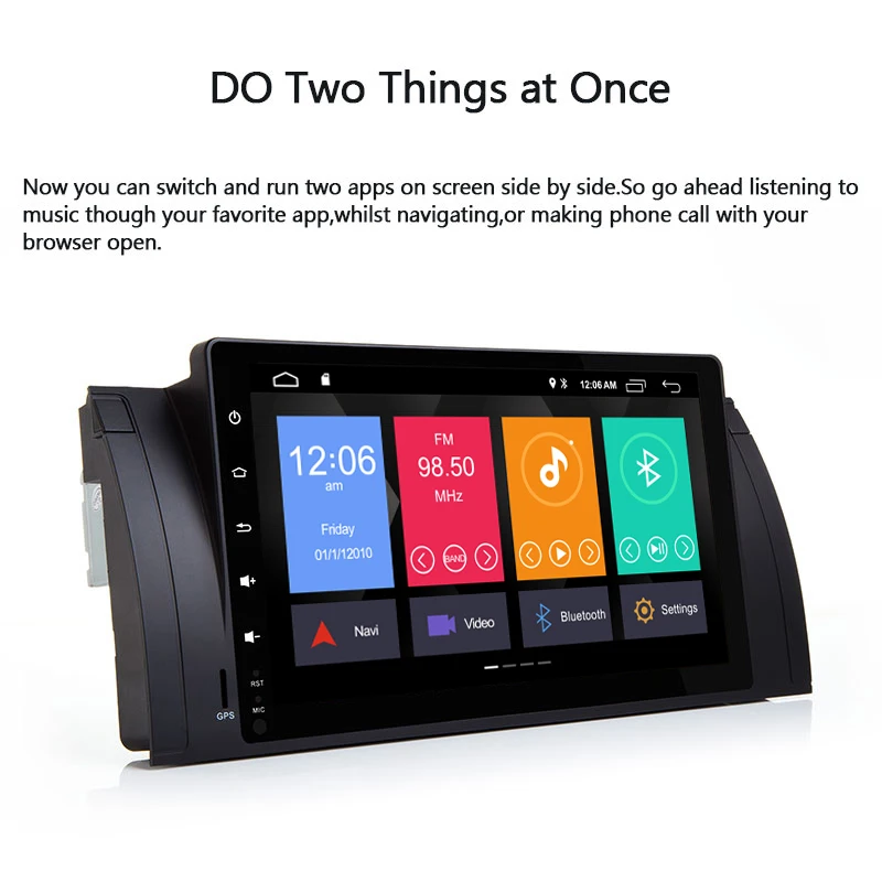 IPS 1 Din Android 9 0 Автомобильный мультимедийный радио для BMW E39 X5 E53 M5 dvd аудио GPS