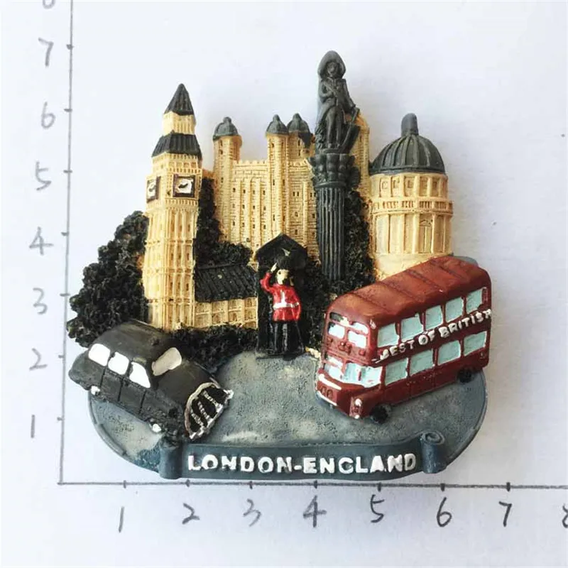 London Trafalgar квадратный рисунок на холодильник стикер Британский пейзаж магнит на холодильник домашний Декор подарок Прямая