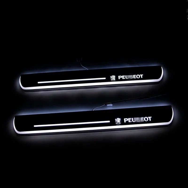 2X Круто! Светодиодный защитный порог для Peugeot 4008 2012 2015|car door led|led car doorled |