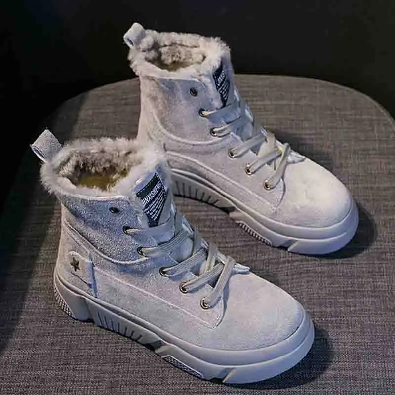 Ботильоны Женская обувь зимние ботинки женская Новинка 2018 г. в британском стиле