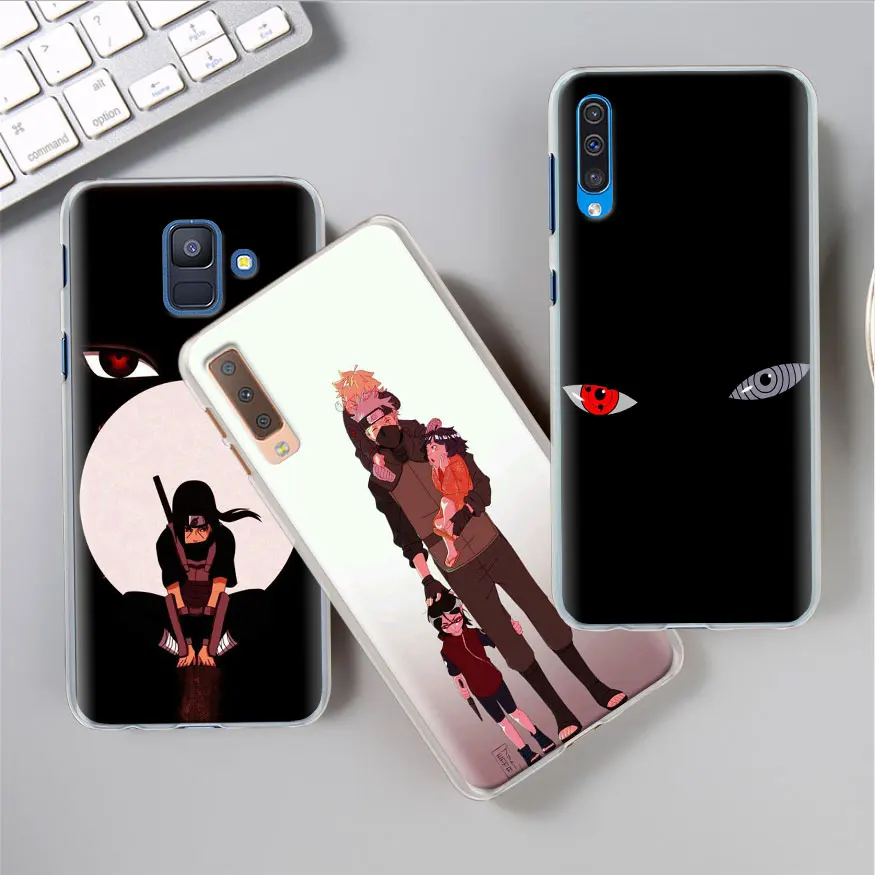 Ботинки в стиле аниме «Naruto Наруто минималистский чехол КРЫШКА ДЛЯ samsung Galaxy A30 A40 A50 A70 A6 A8 плюс A7 A9 M30 чехол для телефона Coque