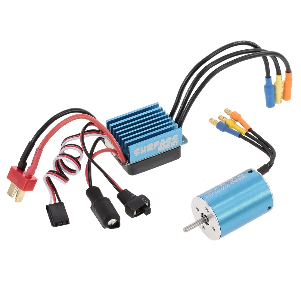 Бессенсорный бесщеточный двигатель 2838 4500KV 3930KV 5800KV 35A ESC для 1/18 1/16 модели