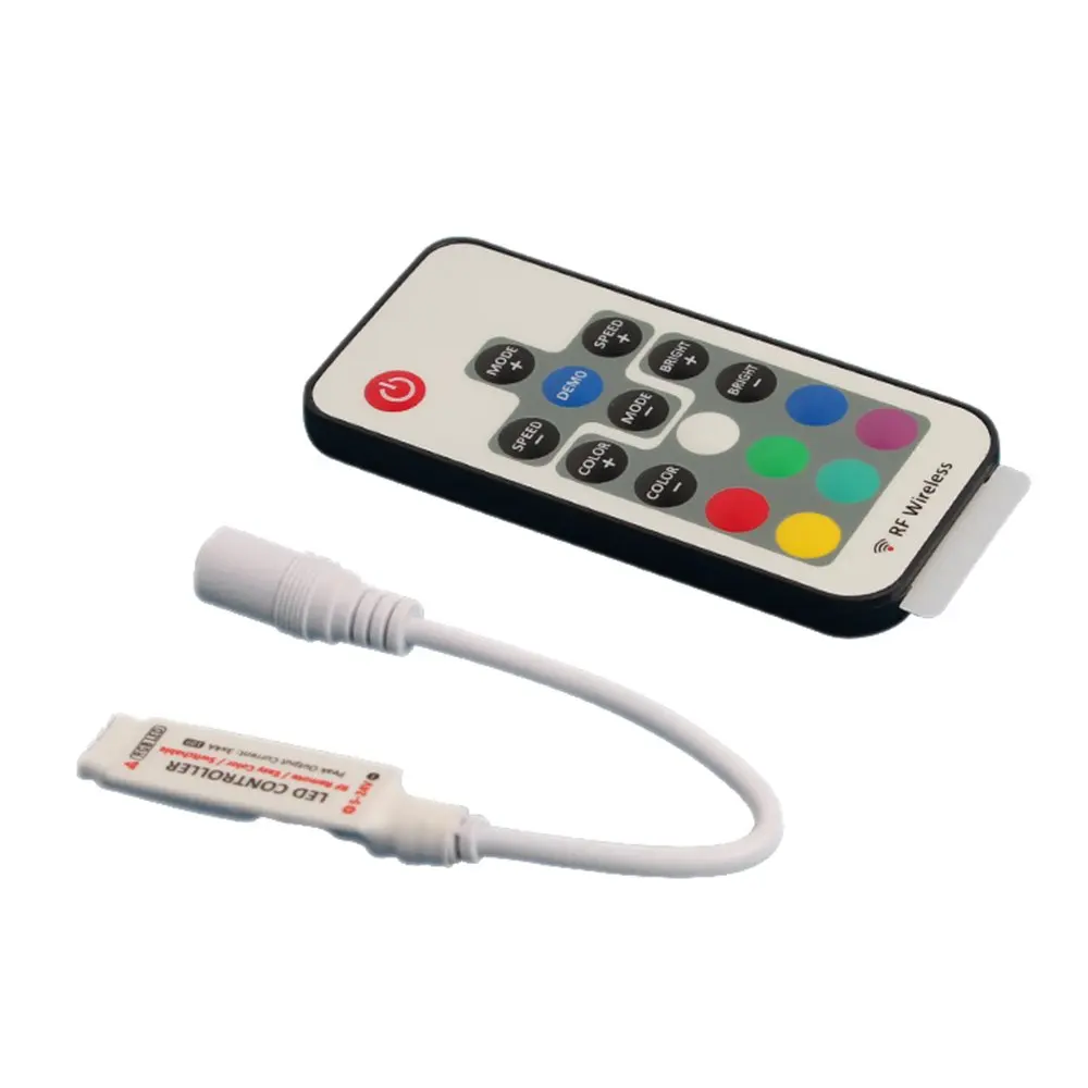 DC 5 V 24 12A RGB LED контроллер с 17 key RF беспроводной пульт дистанционного управления