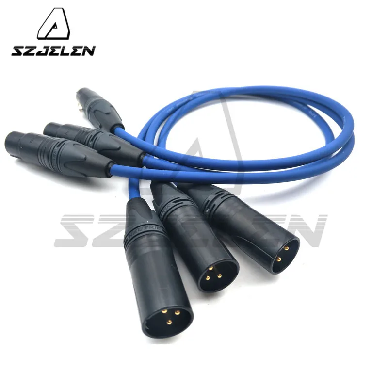 3 контактный XLR кабель для NEUTRIK штекер гнездо M/F аудиокабель микрофонного микшера