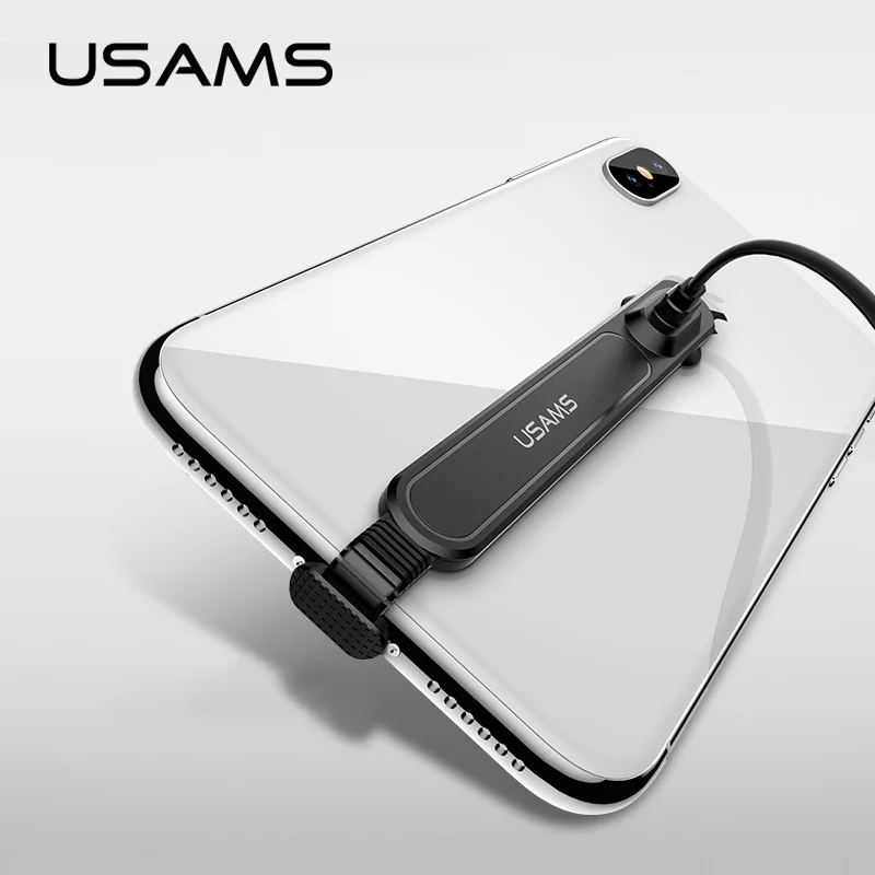 USAMS 90 градусов USB кабель для iPhone 5 5S SE X 6 6s 7 8 Быстрая зарядка iPad зарядное устройство