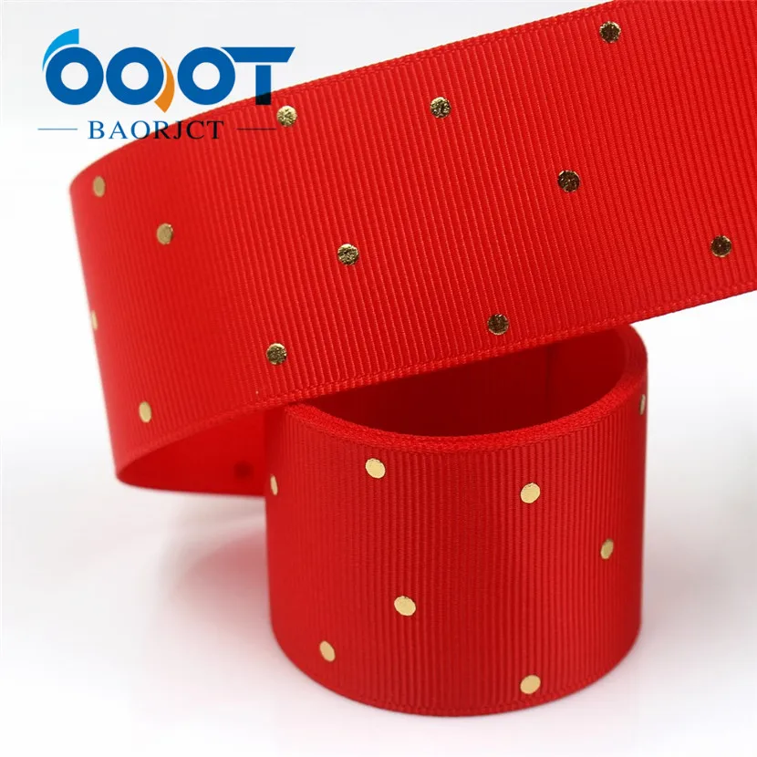 I-19407-866 OOOT BAORJCT I-19407-862, 38 мм, 10 ярдов сплошной цвет точка горячего тиснения корсажные ленты, лук колпачок DIY аксессуары украшения - Цвет: I-19407-866