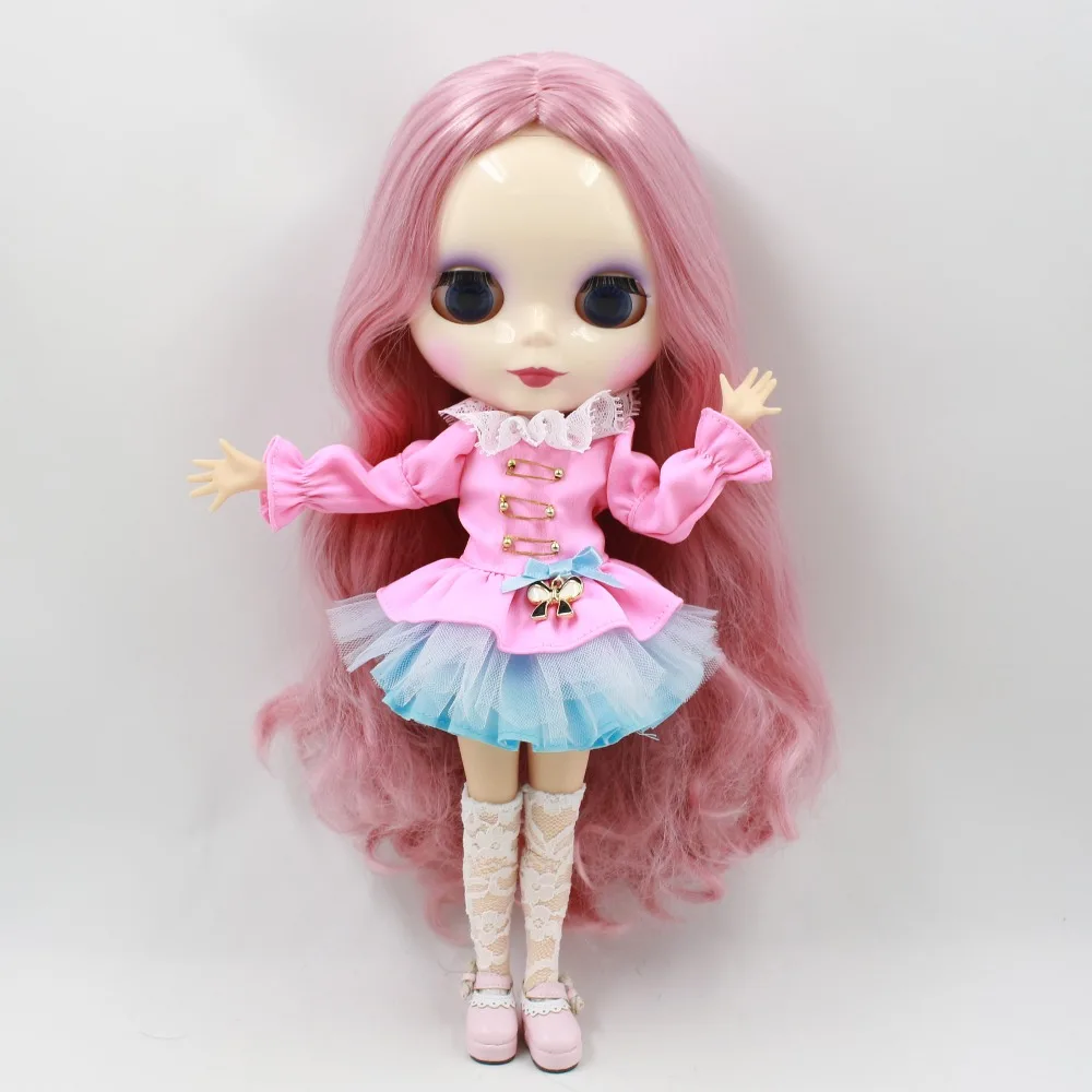 Blyth кукла ледяной licca тело розовый и синий винтажный наряд 1/6 Подарочная игрушка