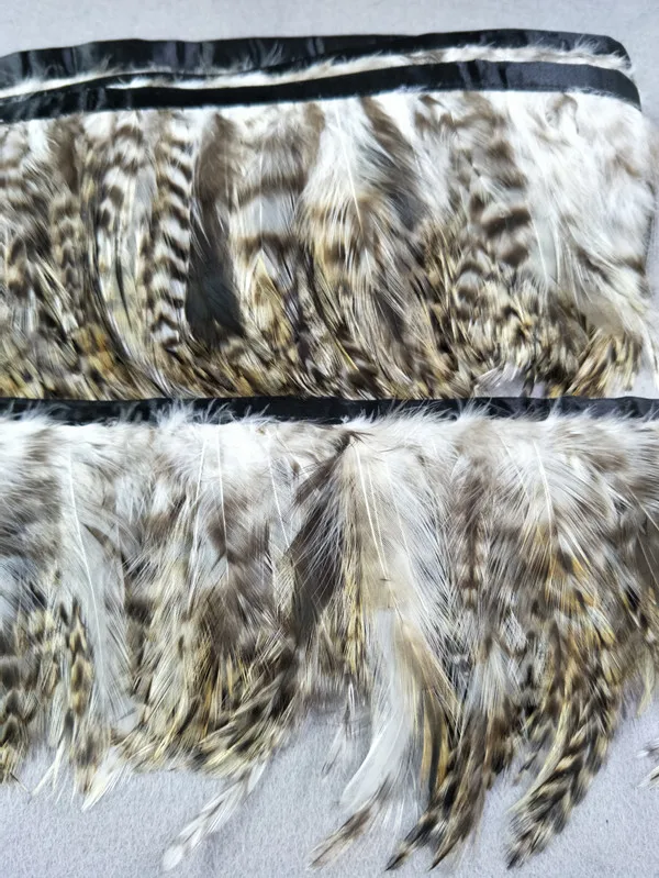 

Free shipping wholesale Quality 10 yards natural eagle velvet feathers Ribbon decorative 5-6inch/12-15cm Width decoration diy